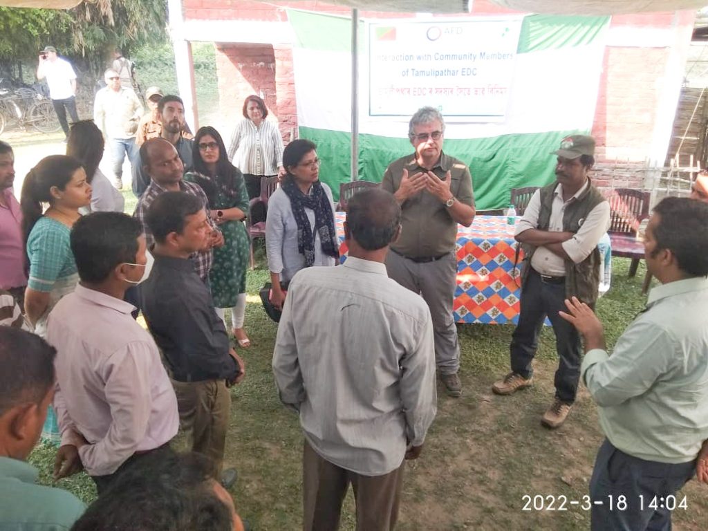 Agence Française de Développement (AFD) team visit for supervision of the project activities ongoing under Assam Project on Forest and Biodiversity Conservation (APFBC) being implemented by PISA