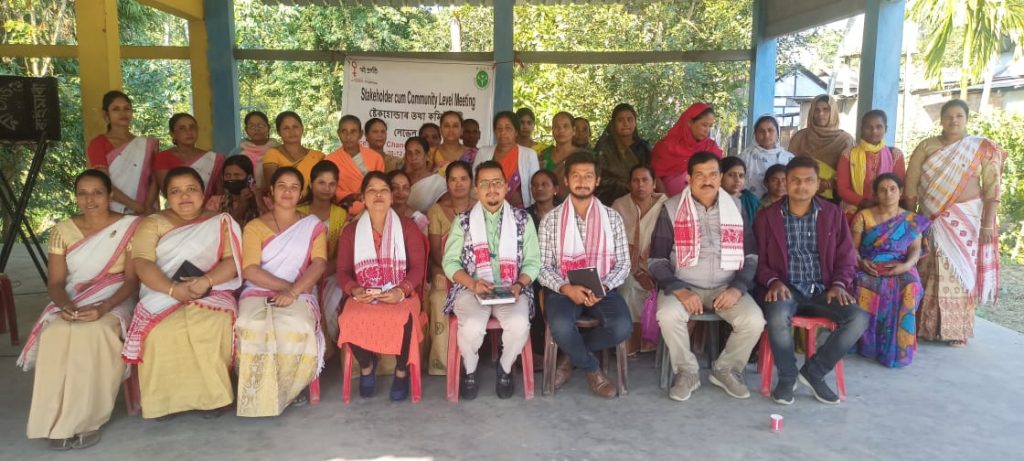 Stakeholder cum Community Level meetings under the Moi Pragati project funded by CRISIL Foundation.