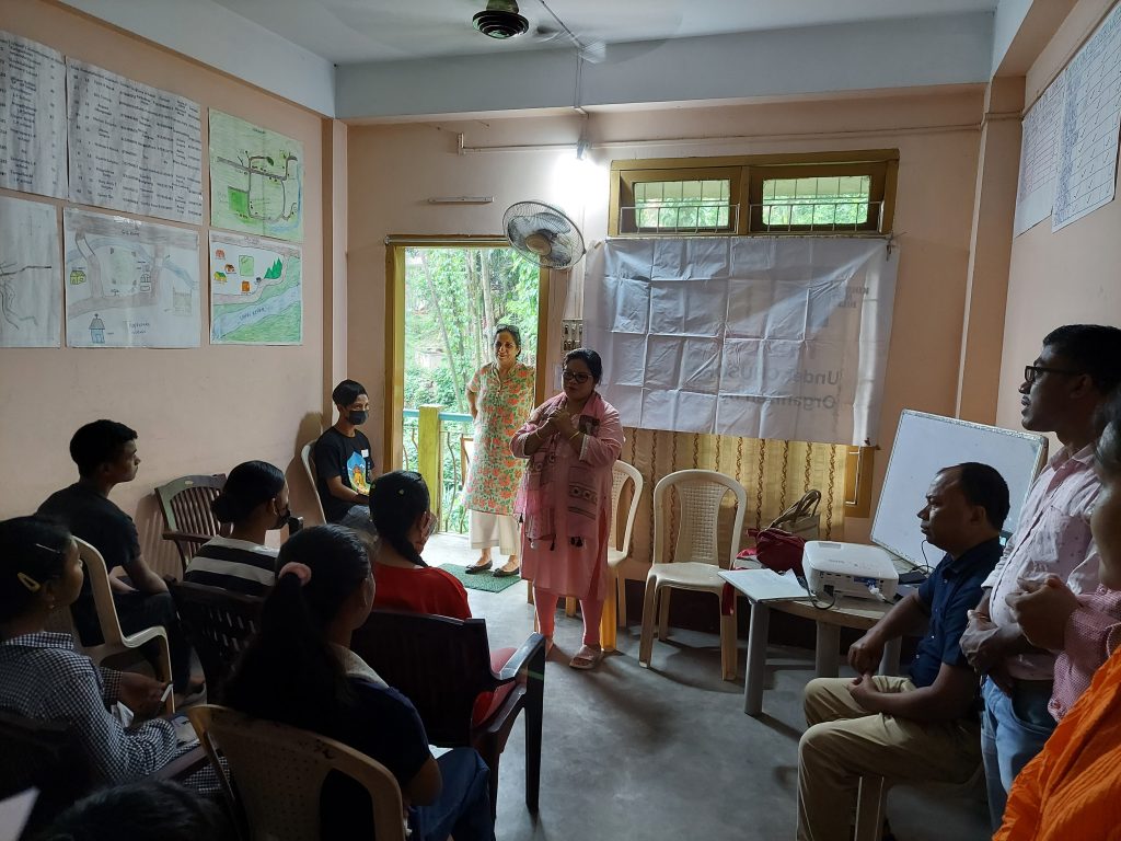 Children's club in Byrnihat, Meghalaya