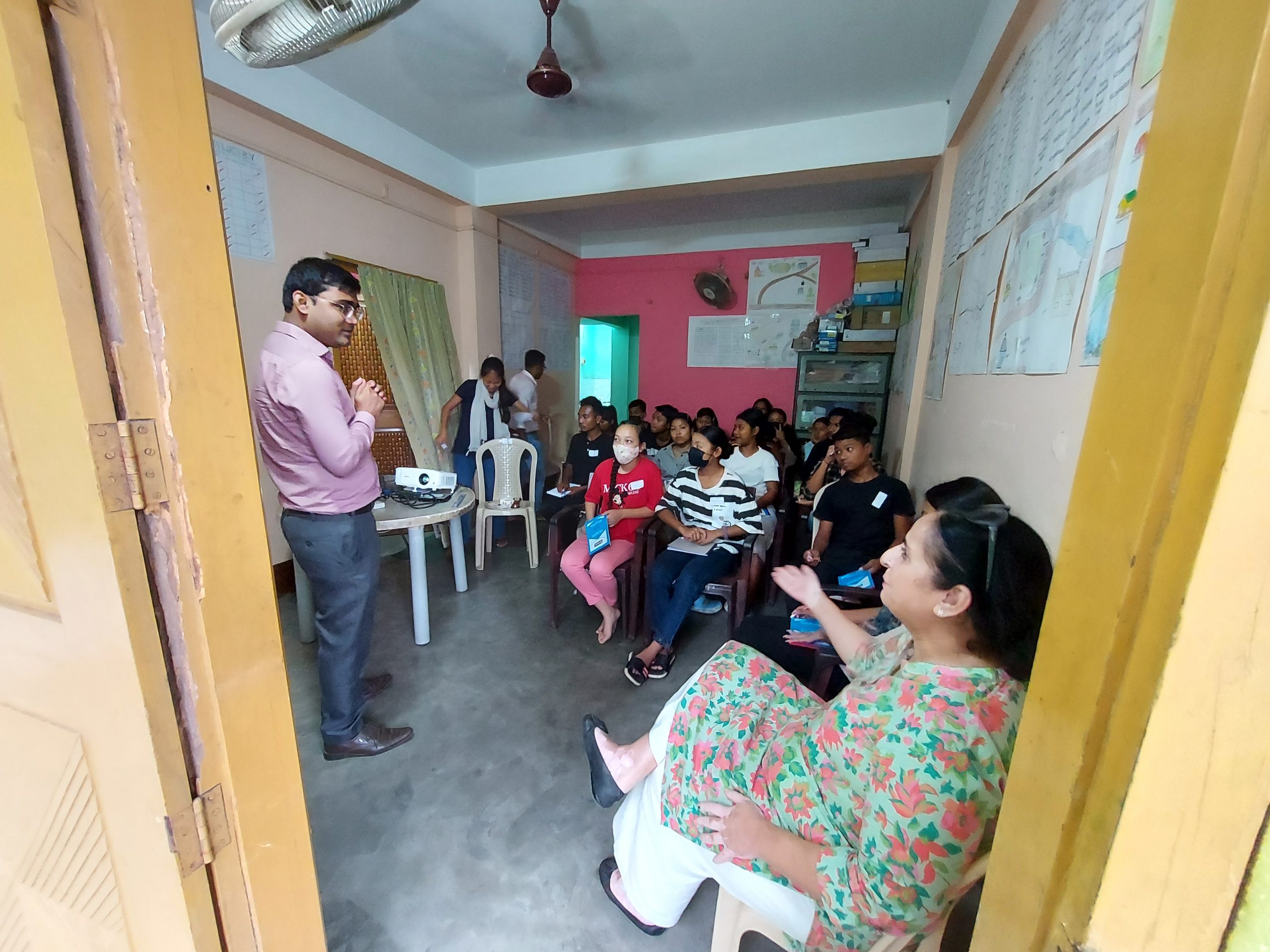 Children's club in Byrnihat, Meghalaya