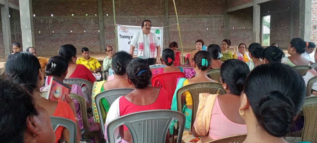 A training on design development for ERI silk weavers