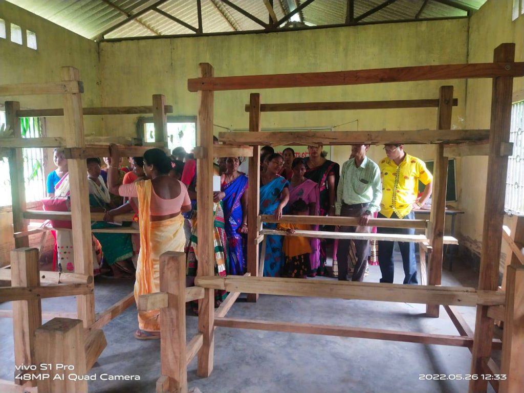 A training on design development for ERI silk weavers