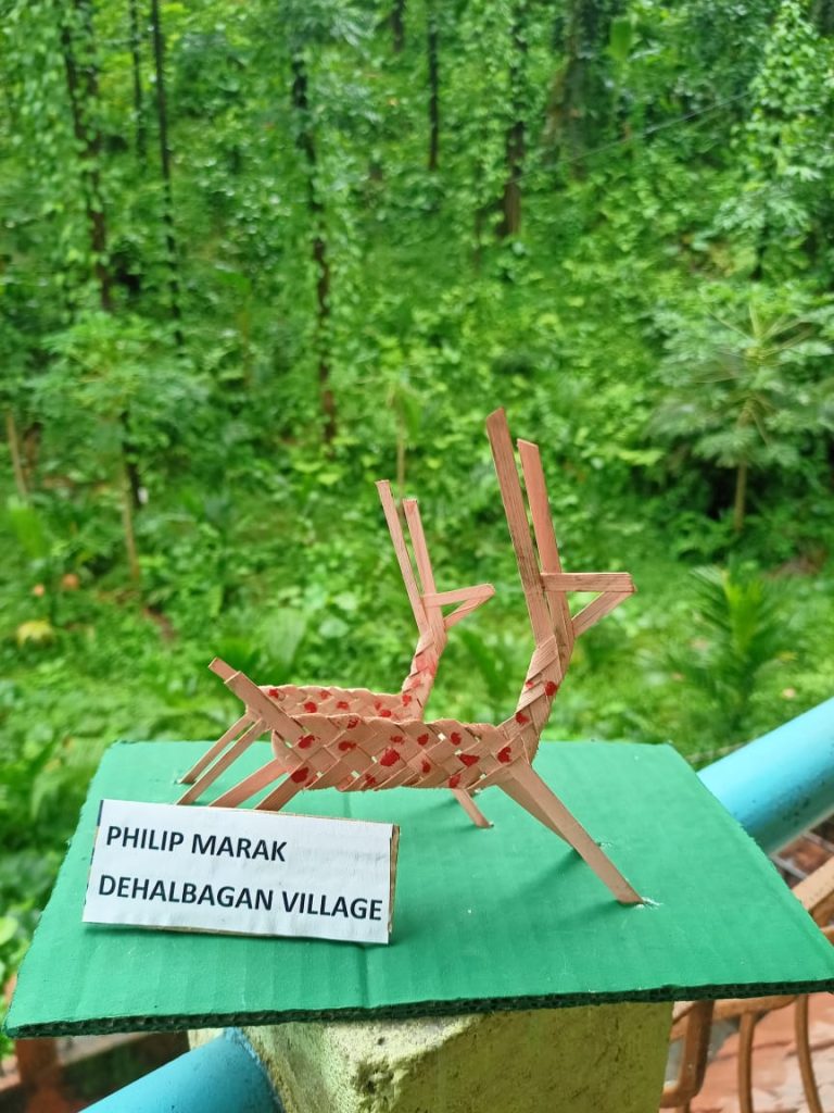 Crafts made by Children's Club In Byrnihat on World Environment Day