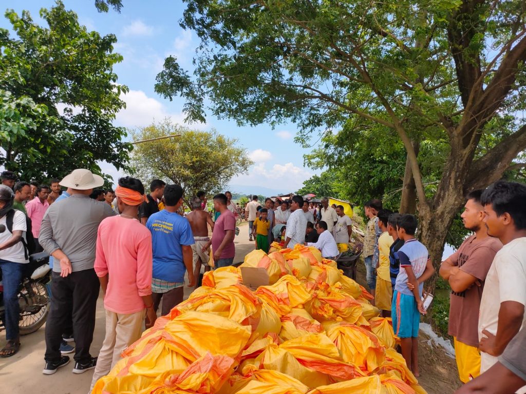 Assam Flood 2022 & Flood Relief Programme - RGVN in association with and support from AZIM PREMJI Foundation (APF):