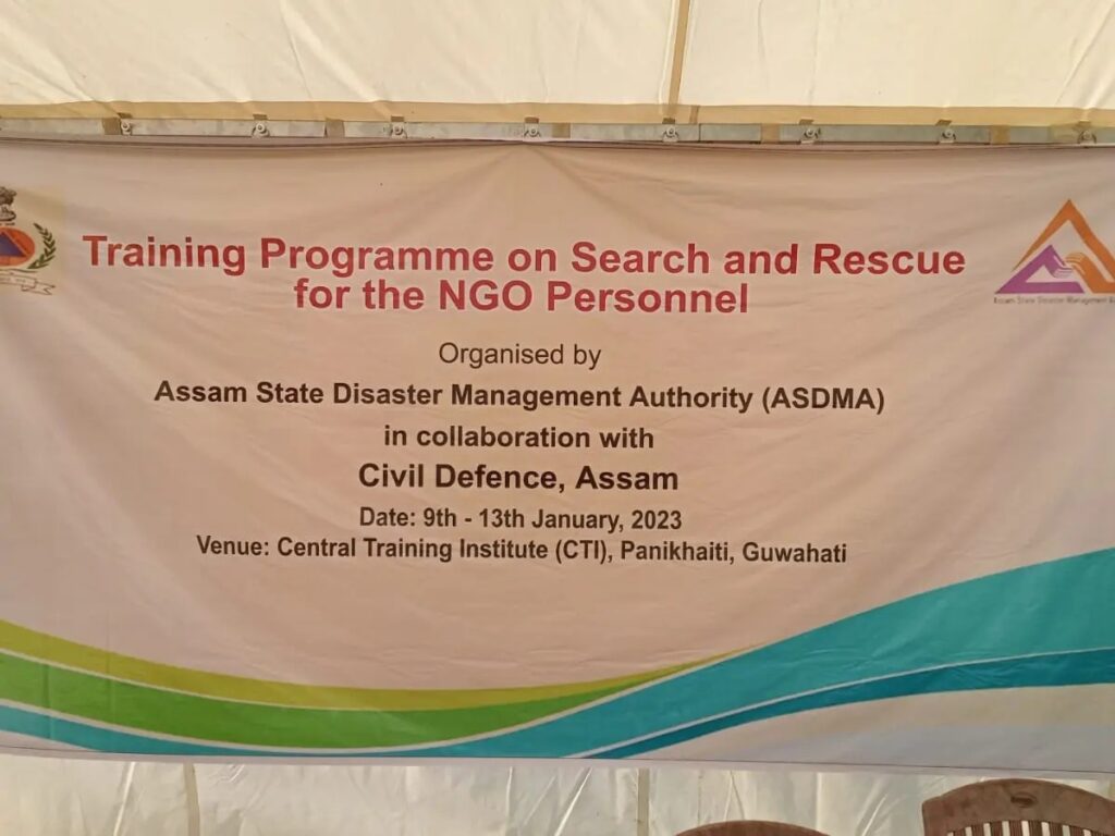 Training Programme on Search and Rescue for NGO Personnel: