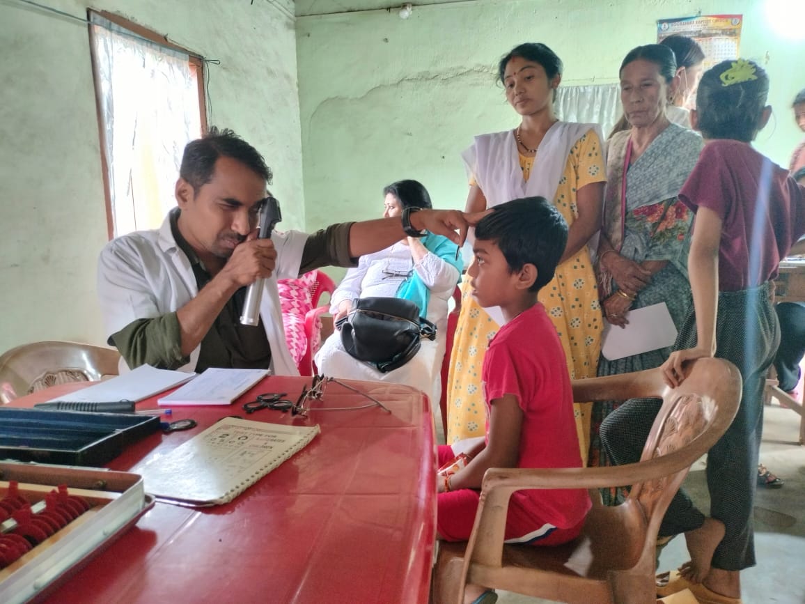 Free Eye Screening and Check Up, in collaboration with Lion’s Eye Hospital held in Hograpara, Assam